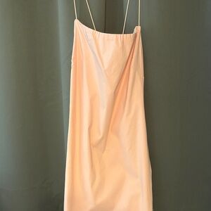 Elegant Peach Slip Dress